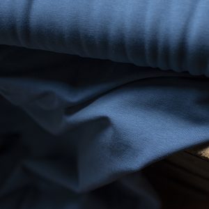 Enfärgad jersey (trikå) – GOTS-certifierad – Jeans, metervara