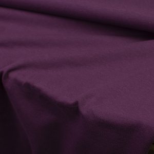 Enfärgad jersey GOTS-certifierad – Aubergine, metervara