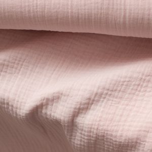 Muslin, GOTS, ekologisk bomull – Dusty pink