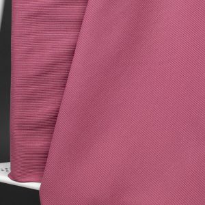 Ribbad jersey (trikå) enfärgad – Hallonrosa