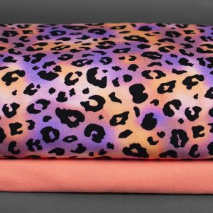 Paketerbjudande – Trikå leoprint lila flerfärgad / College (soft sweat) persika