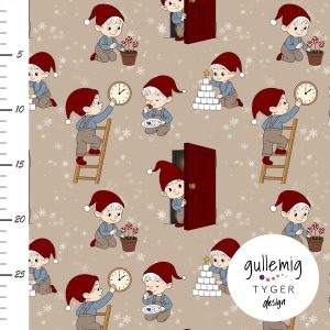 Jersey (trikå) – Nissebus – Latte beige (GOTS)