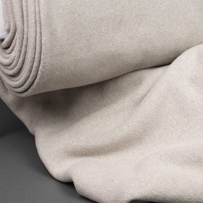 Ekologisk bomullsfleece (100% bomull) - Taupe (GOTS)