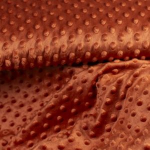 Minkyfleece bubblor – Cognac, Oeko-tex certifierad
