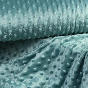Minkyfleece bubblor – Havsgrön, Oeko-tex certifierad