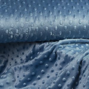 Minkyfleece bubblor – Indigo, Oekotex-certifierad