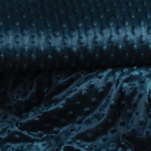 Minkyfleece bubblor – Petrol, Oeko-tex certifierad