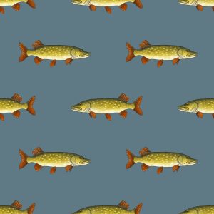 Jersey (trikå) - Gädda - Stålblå (GOTS)