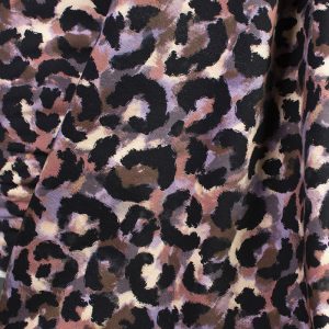 Jersey (trikå) – Leoprint – Lavendel flerfärgad