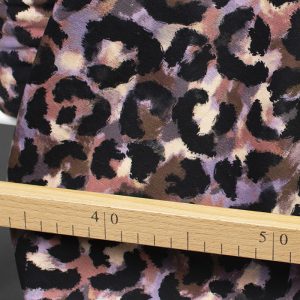 Jersey (trikå) - Leoprint - Lavendel flerfärgad