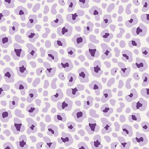 Jersey (trikå) – Lila leoprint – Offwhite
