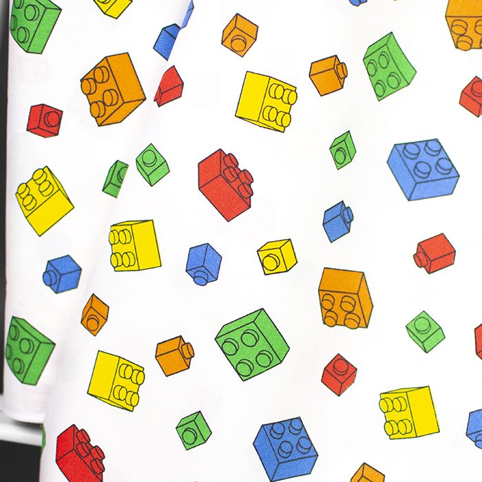 Bomullspoplin - Klossar - Vit