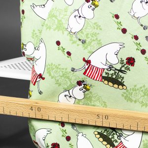 Jersey (trikå) - Mumin rosenträdgård - Grön (Licenstyg)