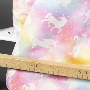 Jersey (trikå) - Pastellfärgad enhörning - Flerfärgad