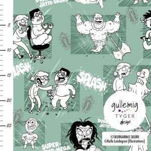 Jersey (trikå) - Skurkarnas skurk Hjältus tårar - Dusty teal (Licenstyg)