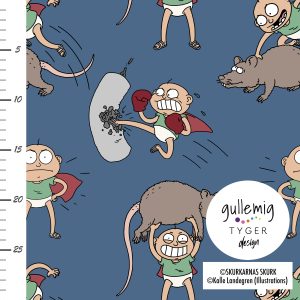 Jersey (trikå) - Pelle Buster Råttfighten - Blå (Licenstyg)