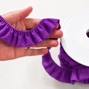 Volangband trikå 3cm – Lila