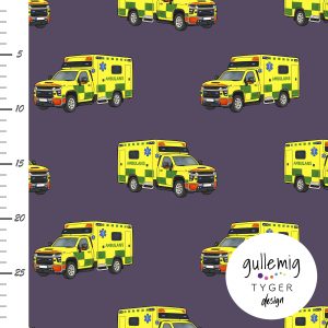 Jersey (trikå) – Ambulanser – Lila (GOTS)