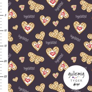 Jersey (trikå) – Nygräddade våfflor – Aubergine (GOTS)