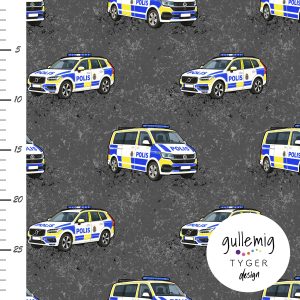 Jersey (trikå) – Polisbilar – Grå (GOTS)