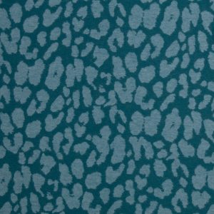Jacquard-jersey (100% bomull) – Leoprint – Petrol/ljus petrol
