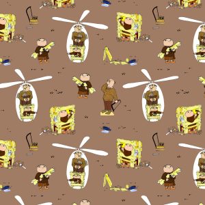 College (french terry) - Alfons bygger en helikopter - Nougat (Licenstyg)